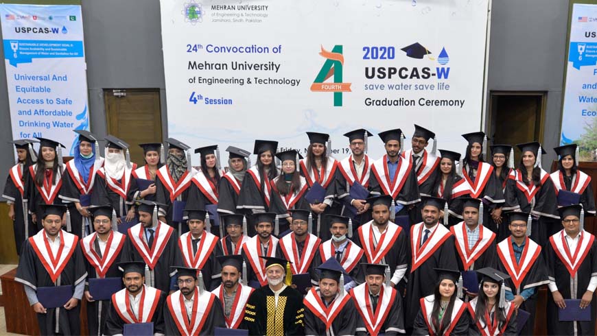 4th Graduation Ceremony of USPCAS-W, and the 4th session of the 24th annual Convocation of Mehran University, Jamshoro