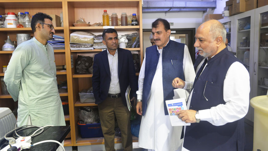 A delegation from the Higher Education Commission (HEC), Islamabad, embarked on a visit to the USPCAS-W