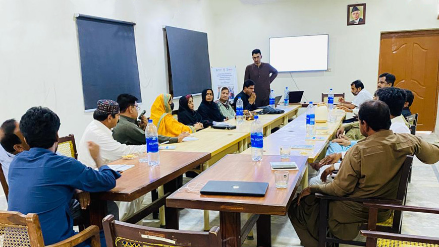 A focused group discussion (FGD) on Solid Waste Management practices, challenges and future prospectus held at Jacobabad in collaboration with the WGS-USAID Project.