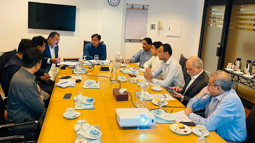 An orientation session with newly elected Chairman Mir Ghulam Abbas, MCJ, took place at Marriot Hotel