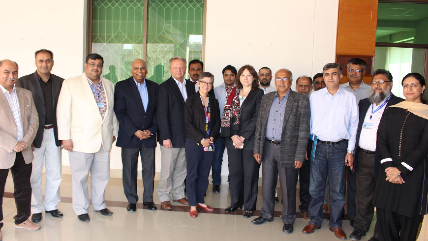 Australian High Commissioner to Pakistan Margaret Adamson visited USPCAS-W at Mehran University Jamshoro