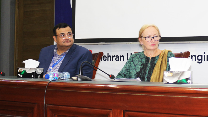 British Deputy High Commissioner Karachi, Ms. Sarah Mooney visited Mehran UET, Jamshoro
