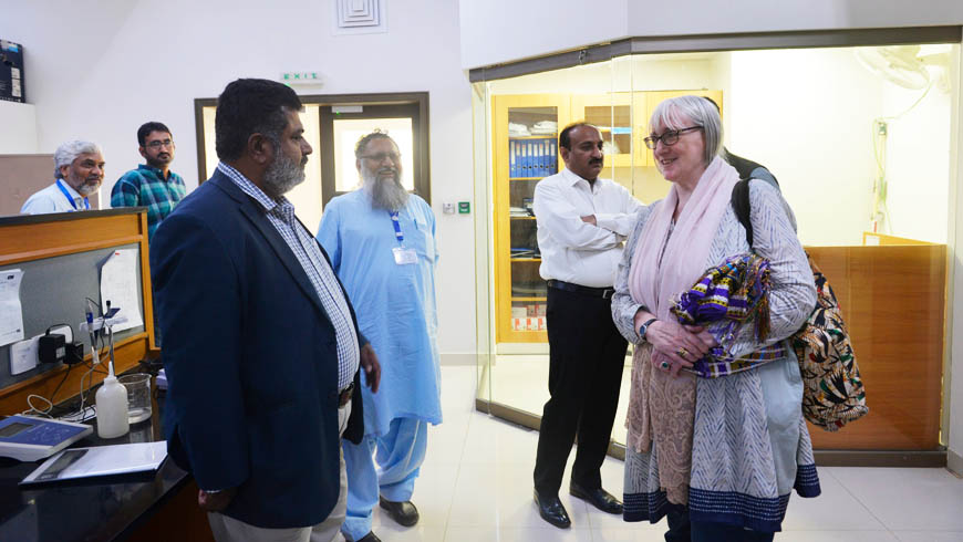 Country Director, NCA Pakistan, Ms. Anne Masterson visited the US-Pakistan Center for Advanced Studies in Water