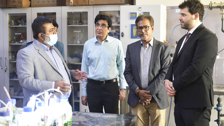 Deputy Education Director Mr Zaid Abuhouran accompanied by Educational Specialists (USAID Pakistan) visited the USPCAS-W