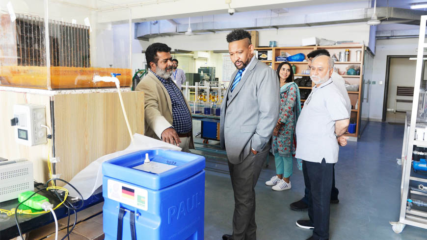 Dr. Christopher J. Garnier, Executive Direct AIT Extension – Asian Institute of Technology (AIT), paid a visit to the US-Pakistan Center for Advanced Water