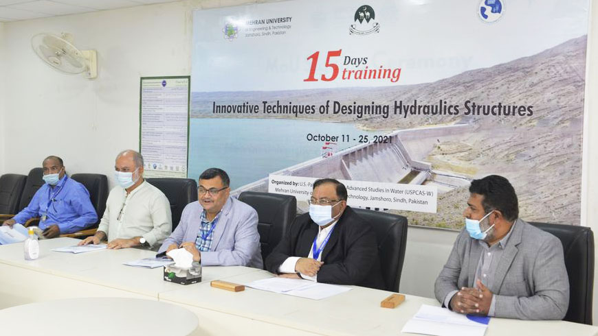 Fifteen days training on “Innovative Techniques of Hydraulics Structures Designing” at USPCAS-W, MUET, Jamshoro