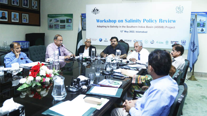 International Workshop on Salinity Policy Review – Adapting to Salinity in the Southern Indus Basin (ASSIB) Project held at PCRWR HQ, Islamabad.