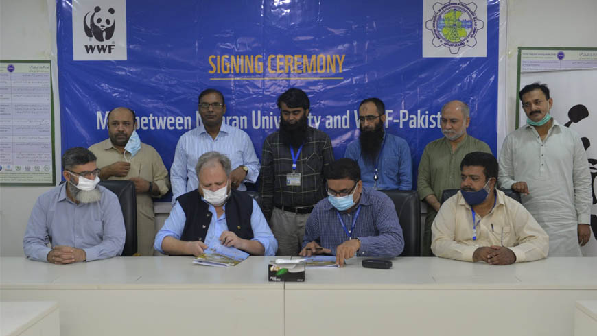 MoU between World Wide Fund for Nature – Pakistan (WWF-Pakistan) & Mehran University of Engineering and Technology, Jamshoro