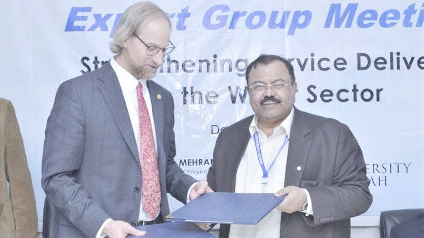 MoU Signed Between USPCAS-W University of Utah & Mehran University, Jamshoro
