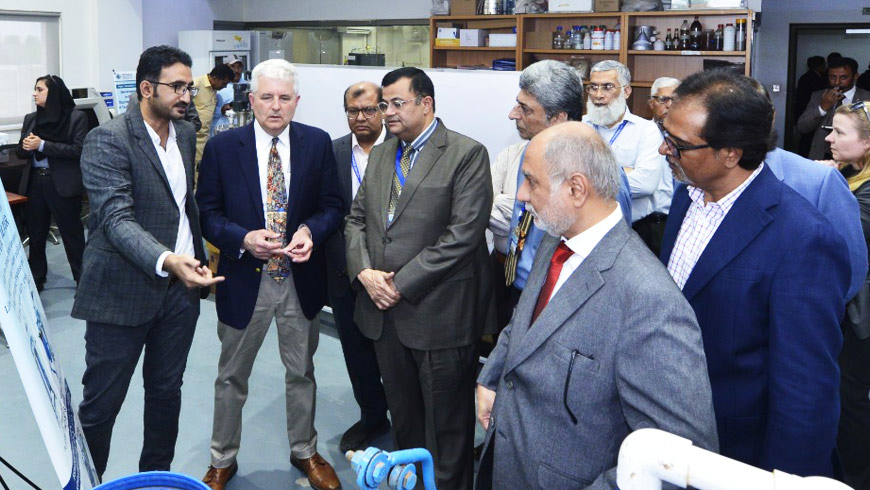 Mr. Conrad Tribble, the Consul General of the U.S. Consulate General Karachi, visited the USPCAS-W
