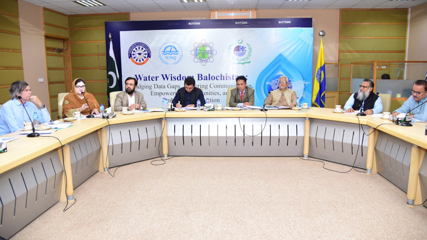 Policy Dialogue on Water Wisdom Balochistan under a HEC-funded project organised by BUITEMS, Quetta
