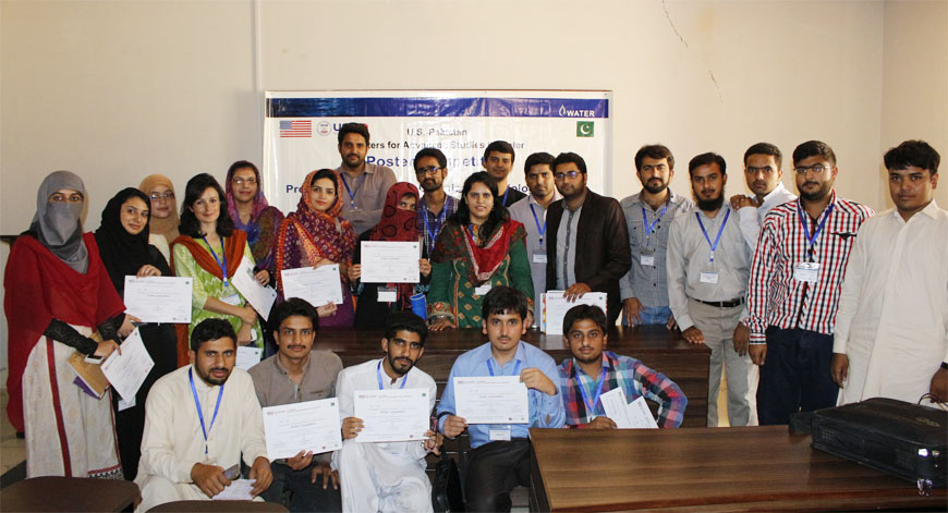 Poster Competition held among the students of MS Environmental Engineering