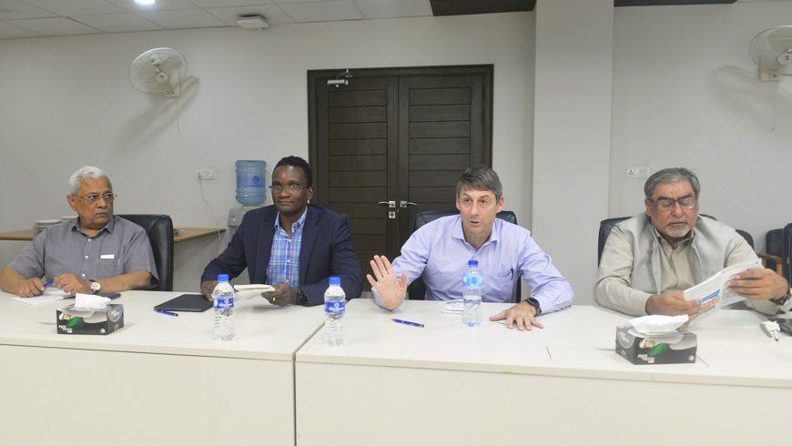 The World Bank delegation visits USPCAS-W for the Sindh Water and Agriculture Transformation Project