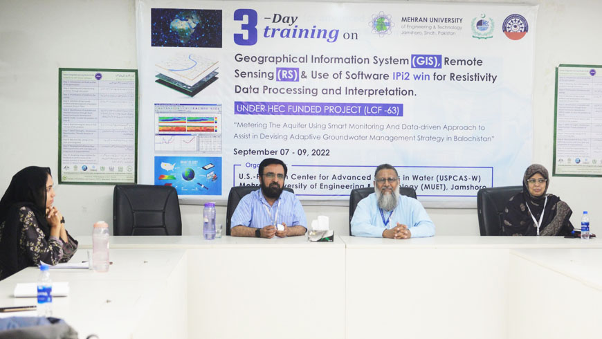 Three Days Training on Geographical Information System (GIS), Remote Sensing (RS) & Use of Software IPI 2WIN for Resistivity Data Processing & Interpretation