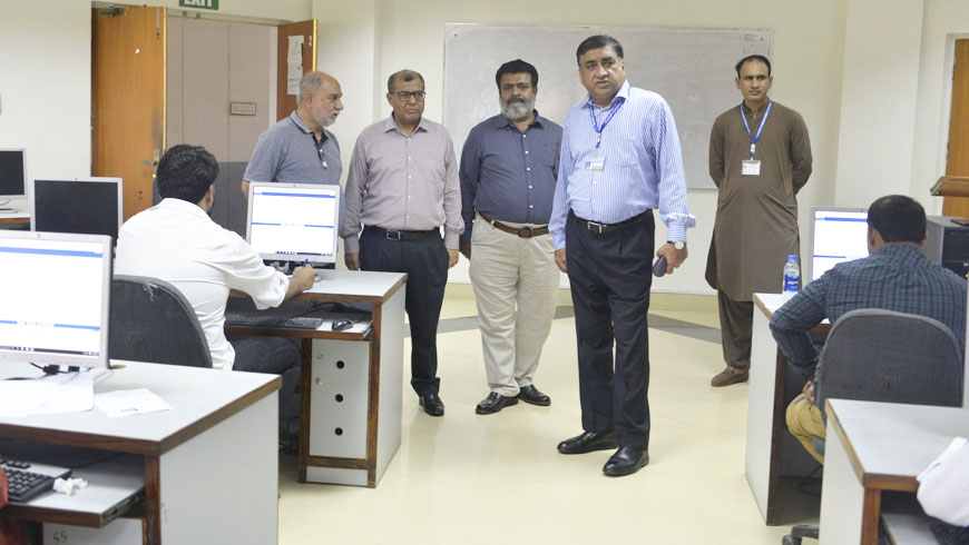 USPCAS-W, Mehran UET, Jamshoro, held its computerised pre-entry test for admission to its Master’s and PhD programmes