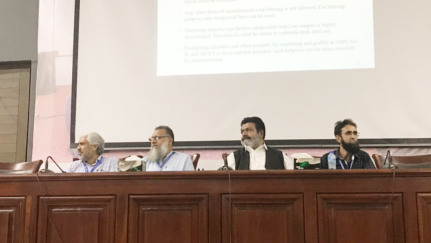 USPCAS-W, Mehran UET, Jamshoro, hosted the orientation ceremony for the 9th Batch of students enrolled in the Masters and PhD Program