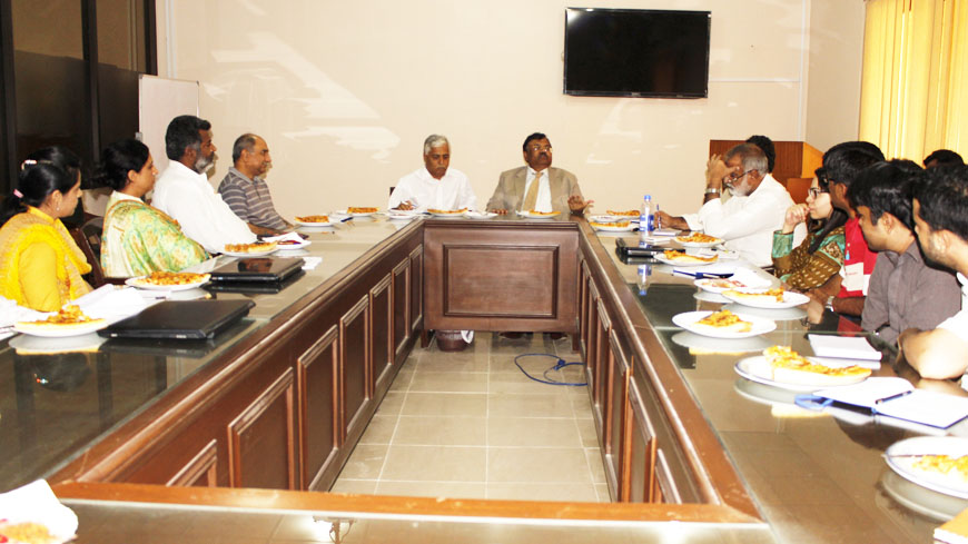 Vice Chancellor MUET met USPCAS-W Faculty and Staff