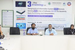 Three Days Training on Geographical Information System (GIS) and Remote Sensing (RS)