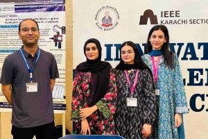 USPCAS-W MUET BS Students Recognized for Award-Winning IoT-Based Air Quality Monitoring Project at IEEE YESIST12